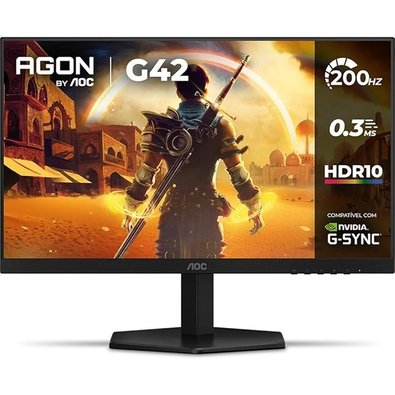 Imagem Monitor Gamer AOC AGON G42 24" 200Hz 0,3ms IPS HDR10 NVIDIA G-Sync 24G42HE