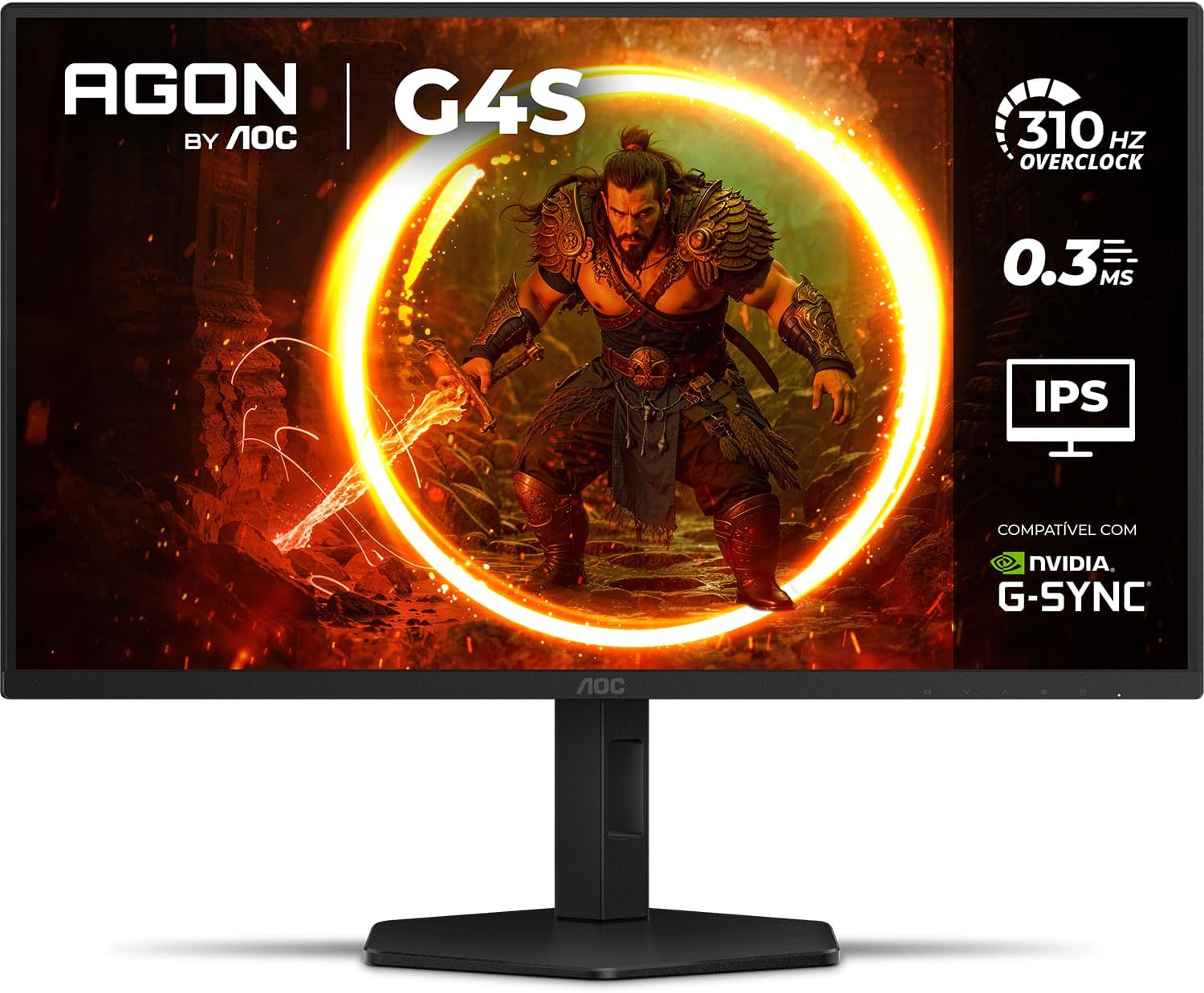 Imagem Monitor Gamer AOC AGON G4S 25" 310Hz 0.3ms HDR10 IPS - 25G4S/P