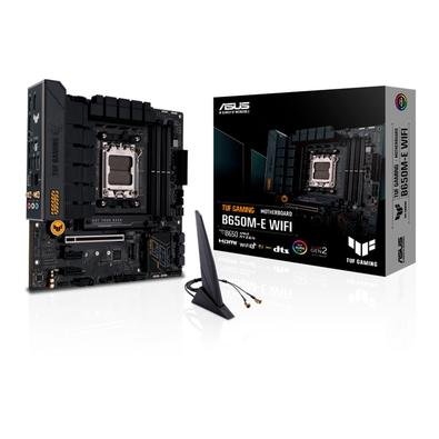 Imagem da oferta Placa-Mãe ASUS TUF Gaming B650M-E, WIFI, AMD AM5, B650, DDR5, Preto - 90MB1FV0-M0EAY0
