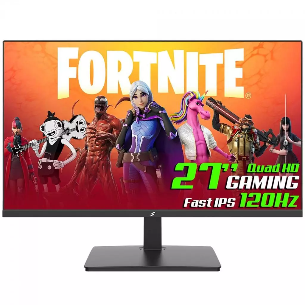 Imagem Monitor Gamer SuperFrame View, 27 Pol, Quad HD, Fast IPS, 120Hz, 110% sRGB, HDR, FreeSync, HDMI/DP