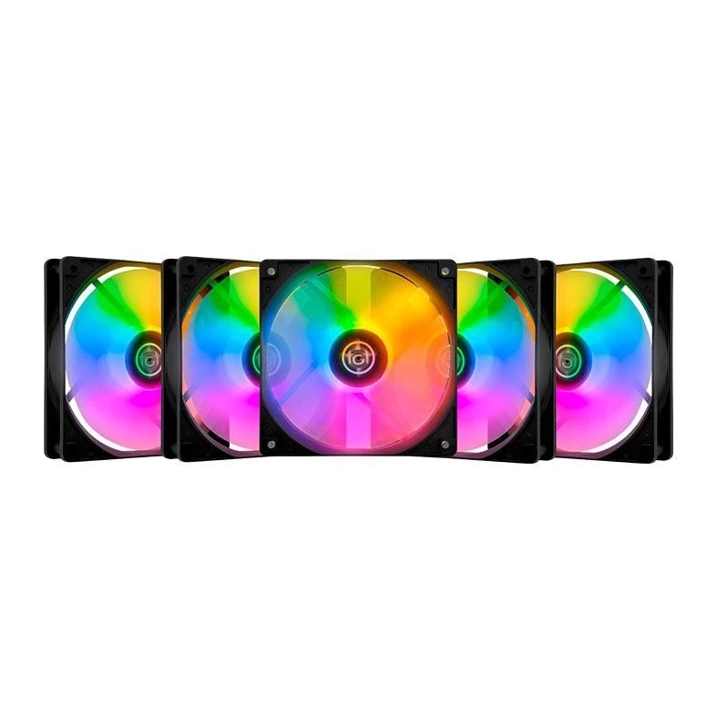 Imagem Kit Ventoinhas TGT Striker, Rainbow, 5x120mm, TGT-STK5-BLRBW