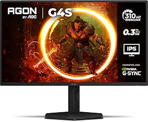 Imagem Monitor Gamer AOC AGON G4S 25" 310Hz 0.3ms HDR10 IPS Base Ajustável 25G4S/P