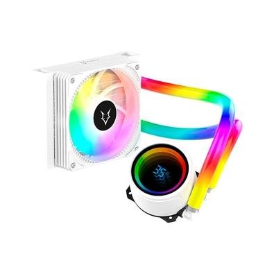 Imagem Water Cooler Husky Icy Comet, Iluminação ARGB, 120mm, AMD e Intel, Branco - HWT550BR