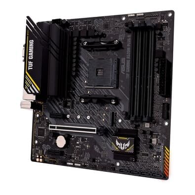 Imagem Placa-Mãe ASUS TUF GAMING A520M-PLUS II, AMD AM4, mATX, DDR4, Preto - 90MB17G0-M0EAY0