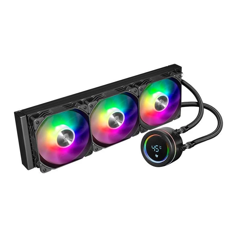 Imagem Water Cooler Pichau Aqua 360X, ARGB, 360mm, Preto, PCH-AQA360X-BK01