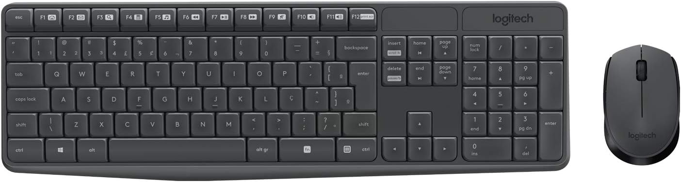 Imagem Teclado e Mouse sem fio Logitech MK235 - ABNT2