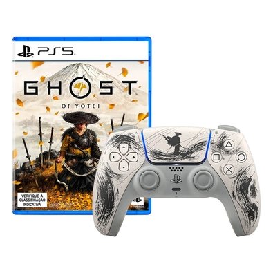Imagem Kit Controle Dualsense Ghost of Yotei + Jogo