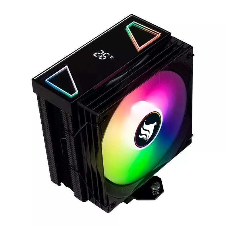 Imagem Cooler Para Processador Pichau Sage V3, ARGB, 120mm, Preto, PG-SGEBK-V03