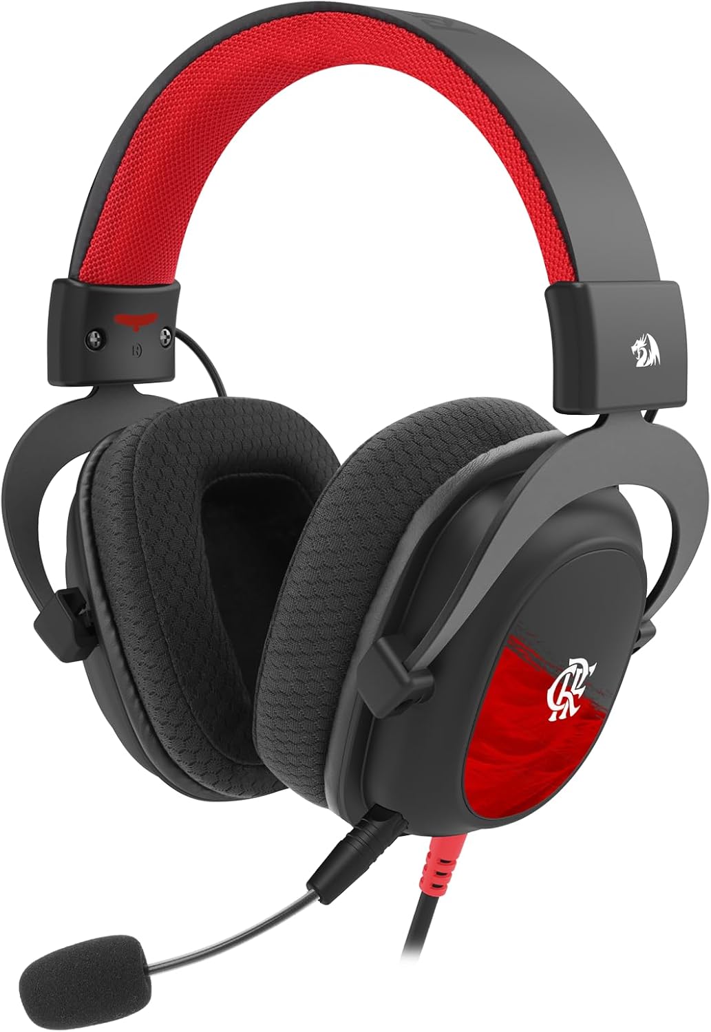 Imagem Headset Gamer Redragon Flamengo Vulture - Preto e Vermelho