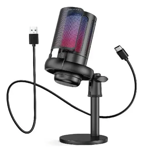Imagem Microfone Gamer Condensador Profissional RGB - Alta Qualidade