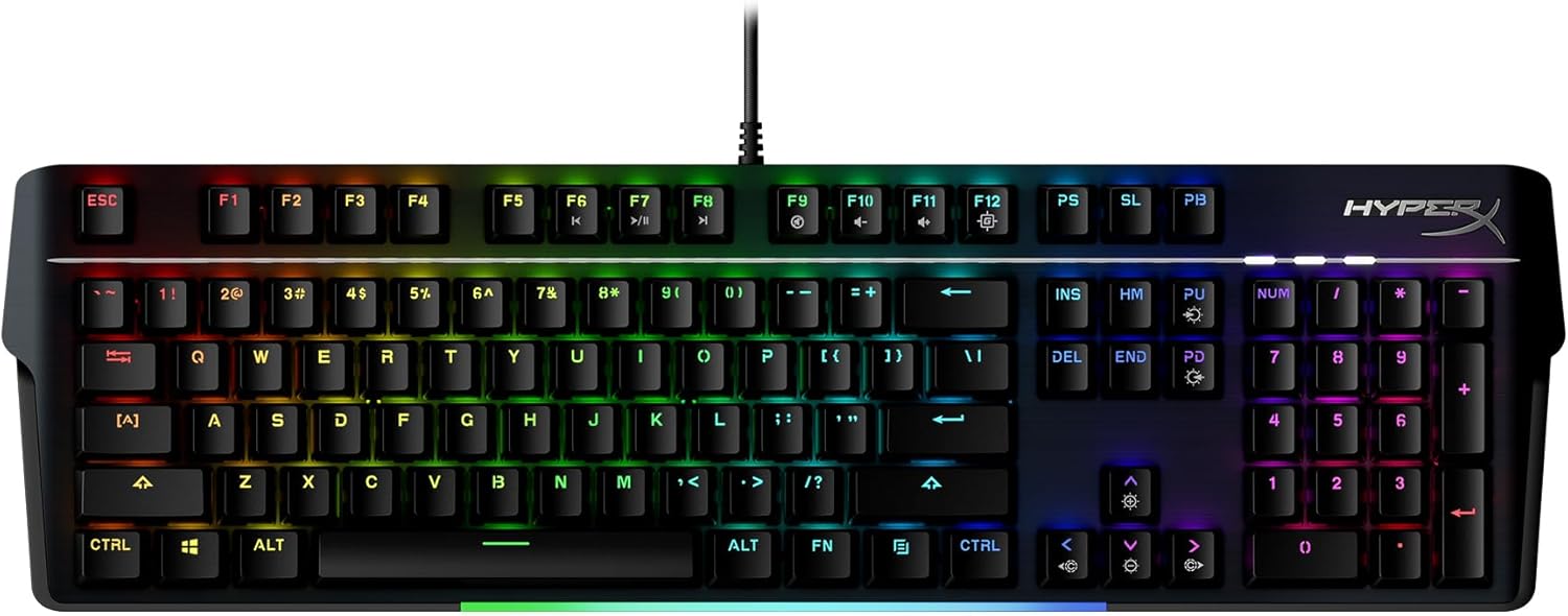 Imagem Teclado Gamer HyperX Alloy MKW100 - 4P5E1AA#ABA - Preto