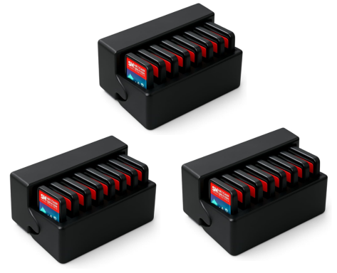Imagem Kit 3 Organizadores de Cartuchos para Nintendo Switch - Capacidade 10 Cartuchos