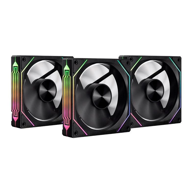 Imagem Kit Ventoinhas Pichau Ventus NX ARGB 3x120mm - PCH-VTNX3-BK01