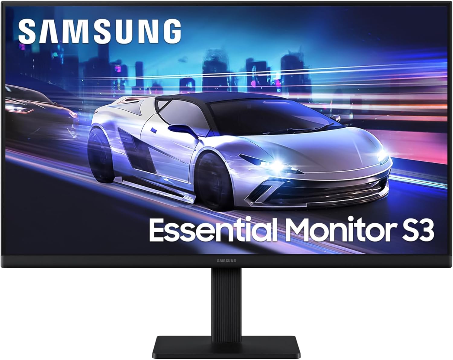 Imagem Monitor Gamer Samsung 24" FHD, 120 Hz, HDMI, Preto, S3