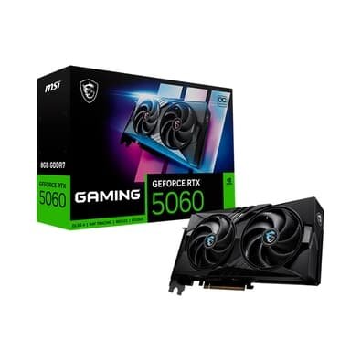 Imagem Placa de Vídeo MSI RTX 5060 8G GAMING OC NVIDIA Geforce, 8GB, GDDR7, 128bits, DLSS 4, OpenGL 4.6 - Geforce RTX 5060 8G GAMING OC