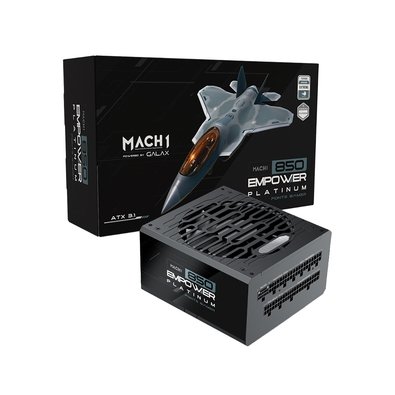 Imagem Fonte MACH1 Empower 850W Cybenetics Platinum Modular PFC Ativo - 850EMPOWER - Preto