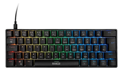 Imagem Teclado Magnético Mancer Onyx, Rgb, Preto, Mcr-onyp-bl01