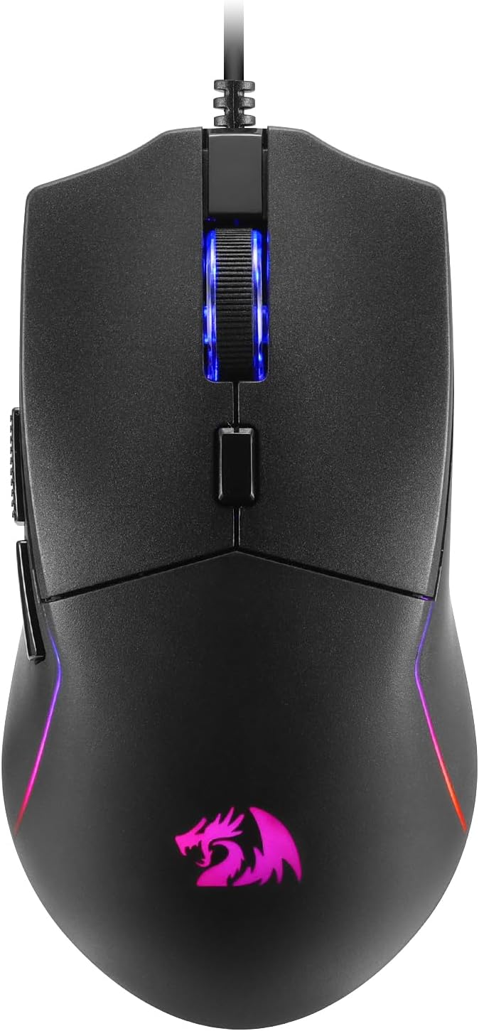 Imagem Mouse Gamer Redragon Naga 10000DPI 6 Botões 82g - M730-RGB - Preto