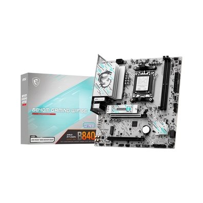 Imagem Placa Mãe MSI B840M GAMING WIFI6E, AMD AM5, DDR5, Bluetooth, Branco - B840M GAMING WIFI6E