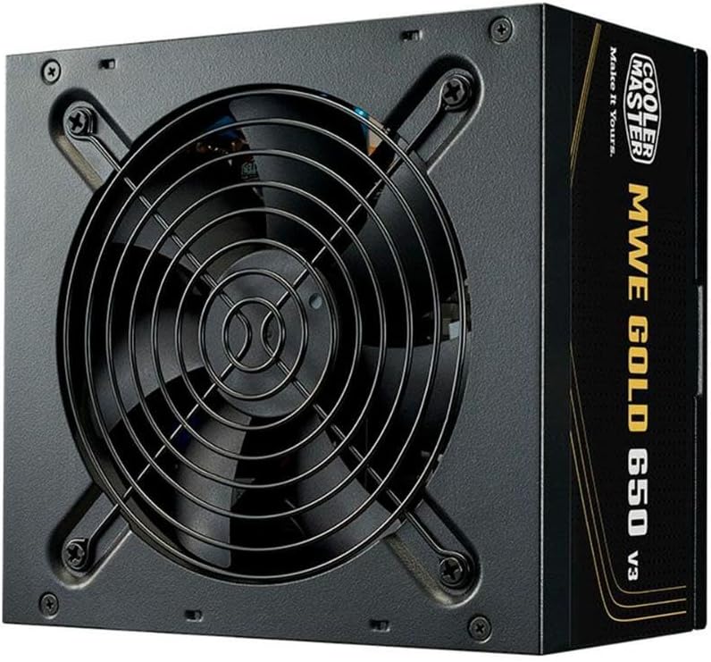 Imagem COOLER MASTER, FONTE COOLER MASTER ATX 3.1 650W MWE GOLD 650 V3 PFC ATIVO 80 PLUS GOLD COM CABO DE FORCA GARANTIA 5 ANOS