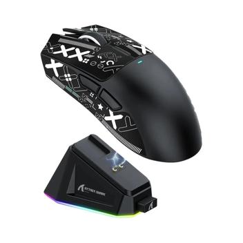 Imagem Mouse Gamer Attack Shark X11 PAW3311 BT 2.4G com Base de Carregamento