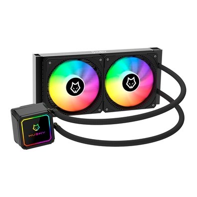 Imagem Water Cooler Husky Freezy ARGB 240mm AMD Intel - HWT200PT - Preto