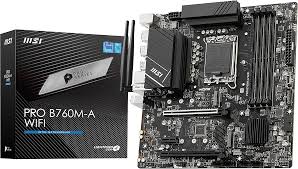 Imagem Placa-Mãe MSI PRO B760M-A WIFI, Intel, LGA 1700, Micro-ATX, DDR5, Wi-Fi - PROB760MAWIFI