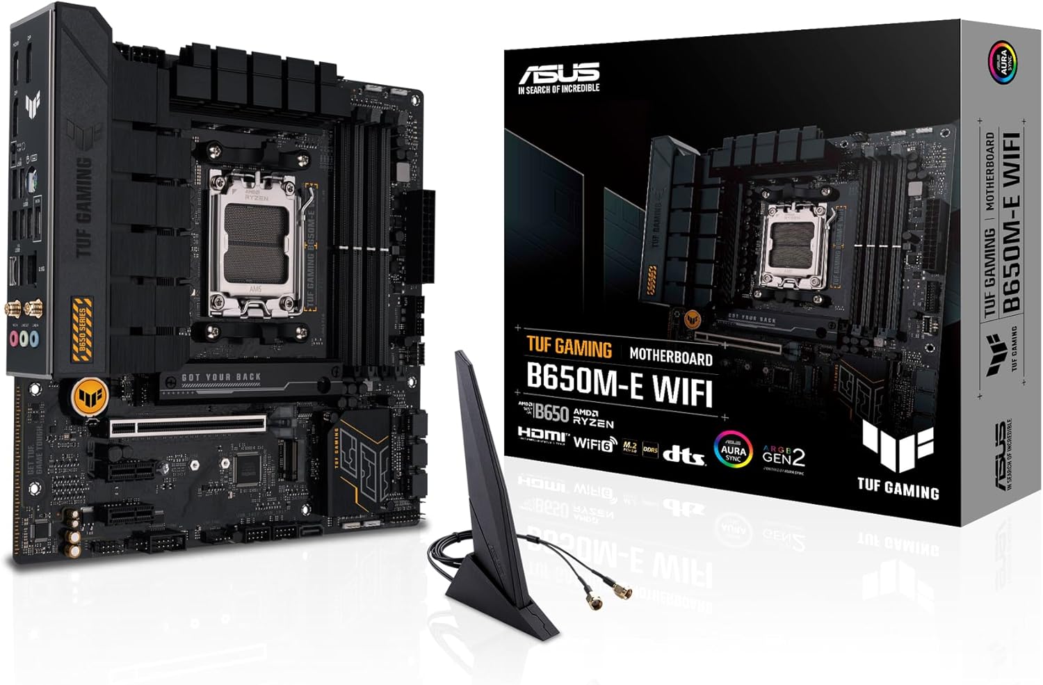 Imagem Placa Mãe Asus TUF Gaming B650M-E WIFI - B650 AMD AM5 mATX DDR5 - 90MB1FV0-M0EAY0