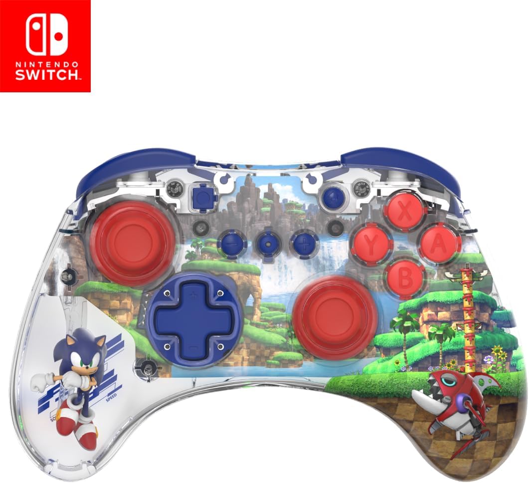Imagem Controle sem fio PDP REALMz Sonic Green Hill Zone - Nintendo Switch