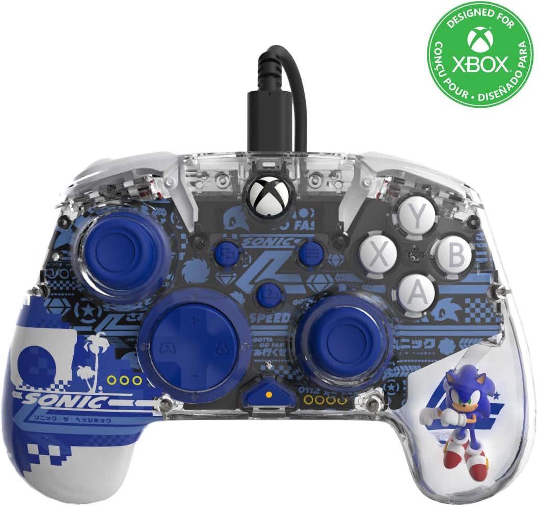 Imagem Controle com fio PDP REALMz Sonic Superstars - Xbox Series, One, PC