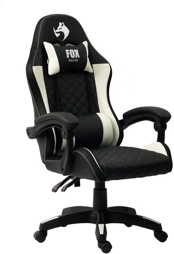 Imagem Cadeira Gamer Fox Racer Vulpes Branca WZ-318
