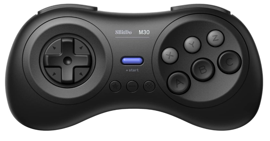 Imagem Controle 8BitDo M30 Bluetooth para PC, Switch e Smartphone - Preto