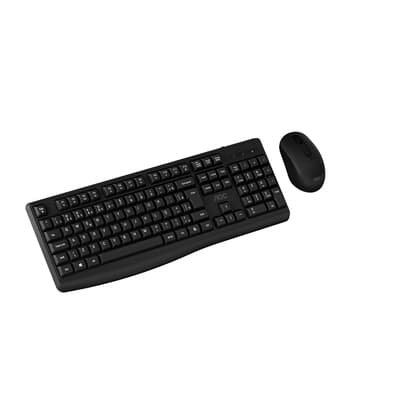 Imagem Kit Teclado e Mouse AOC Wireless Set, 2.4G, Preto - KM310 BK