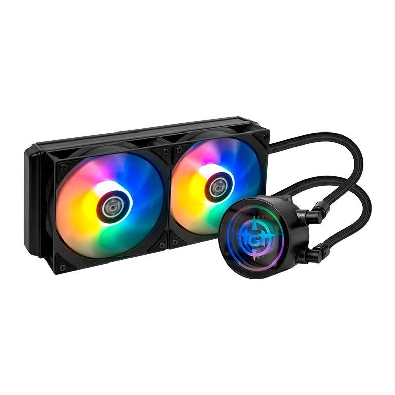 Imagem Water Cooler TGT Spartel V2, Rainbow, 240mm, Preto, TGT-SPLV240-BK01