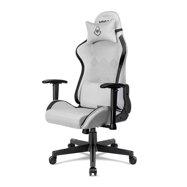 Imagem Cadeira Gamer Mancer Harpy SL, Branco e Preto, MCR-HRPSL-WTBK