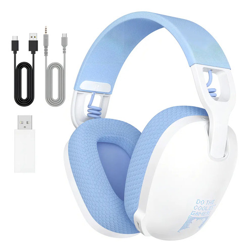 Imagem Headset Gamer Onikuma B2 Bluetooth 5.3 para PS5, PS4 e PC - Branco