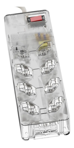 Imagem Filtro De Linha Iclamper Energia 8 Transparente