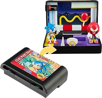 Imagem Diorama Console Heroes SEGA Genesis - Mini Sonic & Knuckles